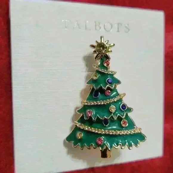 Talbots-Christmas Tree Brooch - Picture 2 of 2